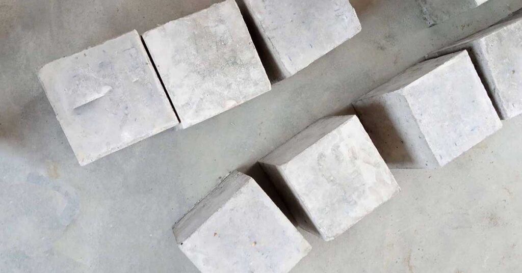 Cube Samples for Compressive Strength Test of Concrete